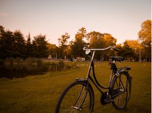 BICICLETA NO PARQUE, AMSTERDAM