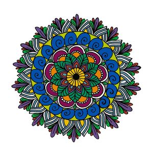 MANDALA CORES VIVAS