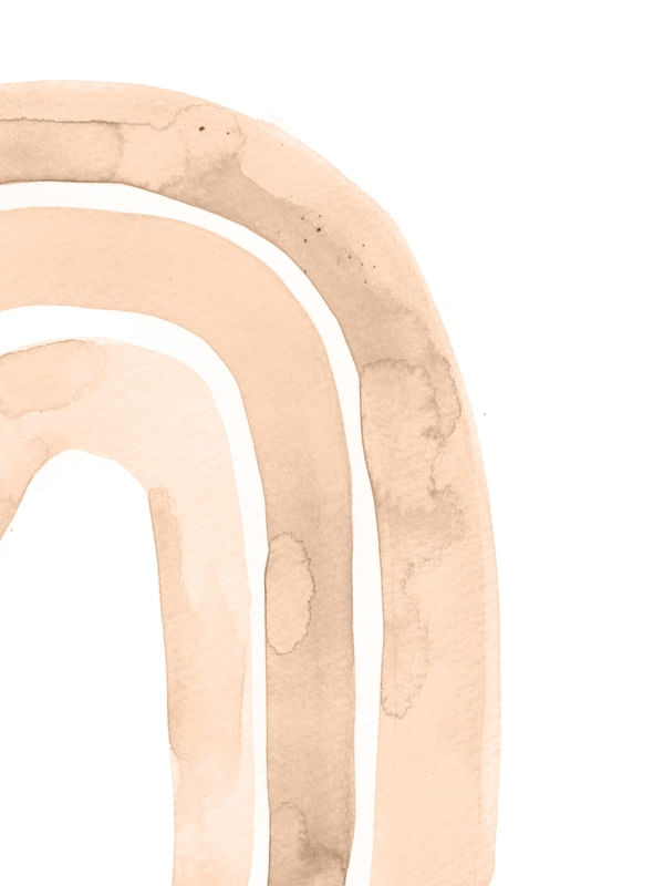 WATERCOLOR ORANGE RAINBOW