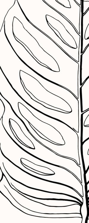 LINE ART - LEAVES 04