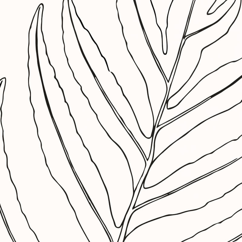 LINE ART - LEAVES 06