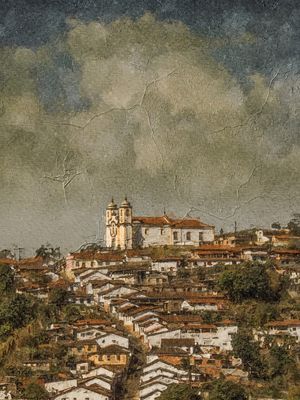 HISTORIC ON CANVAS-OURO PRETO-1