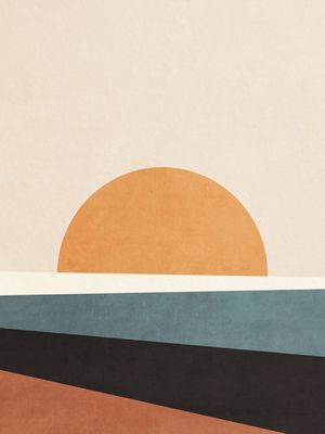 MINIMAL ART - COLORFUL SEA