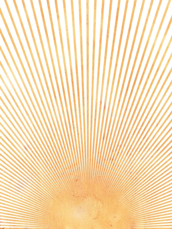 BOHO GRADIENT ORANGE LINES