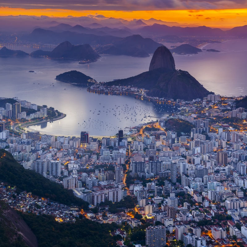 AMANHECER ROXO E LARANJA NO RIO DE JANEIRO II