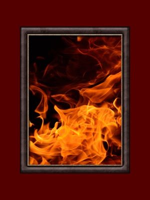 BONFIRE BURNING - RED
