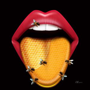 HONEY MOUTH-BLACK QUADRADO