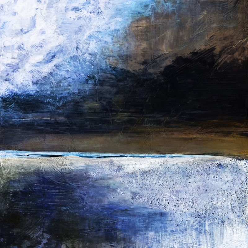 PAUSE 2 INVERTED, ATMOSFERICO ABSTRATO PAISAGEM NUVENS NATUREZA PINTURA