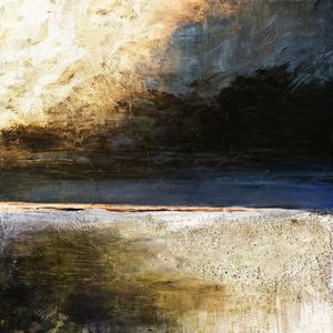 PAUSE 3 INVERTED, ATMOSFERICO ABSTRATO PAISAGEM NUVENS NATUREZA PINTURA