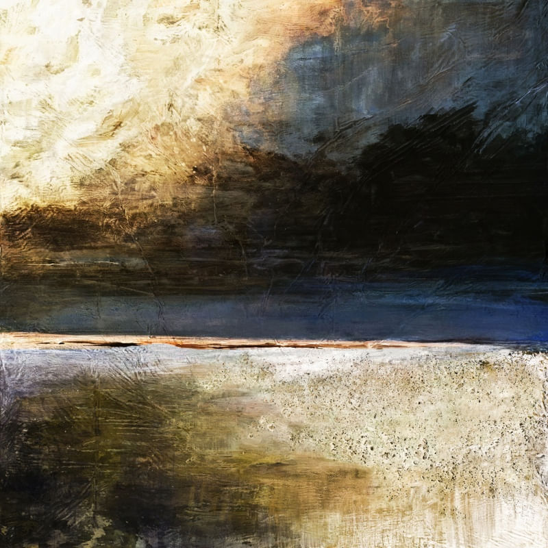PAUSE 3 INVERTED, ATMOSFERICO ABSTRATO PAISAGEM NUVENS NATUREZA PINTURA