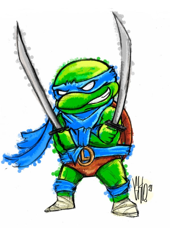 LEO - TARTARUGAS NINJAS POR SKLO