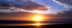 PÔR DO SOL NA PRAIA DE ALAGOAS