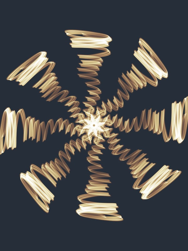 GOLDEN LIGHT MANDALA SERIES 48