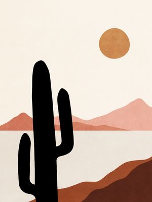 MINIMAL ART - MOUNTAINS ANS SEA
