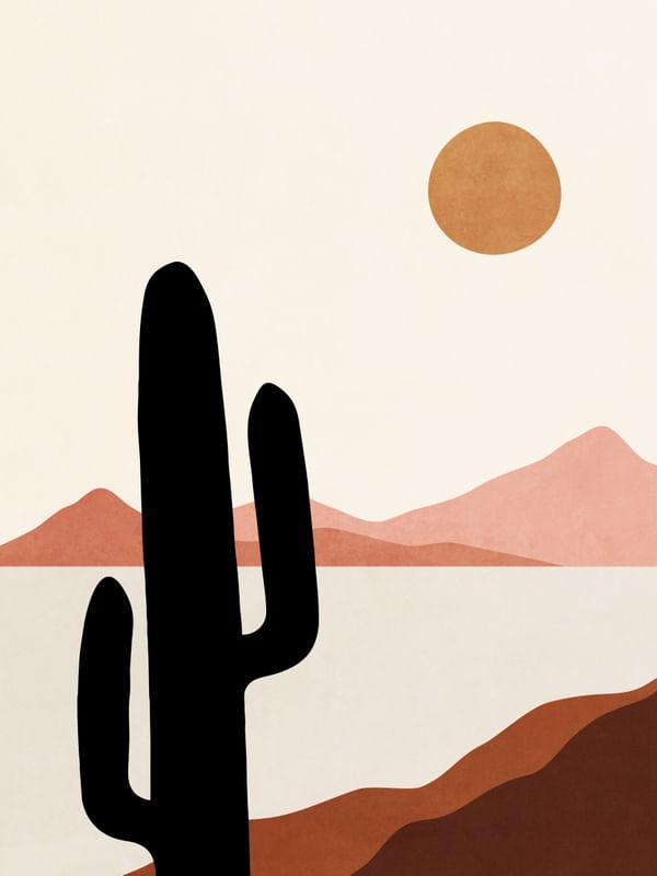 MINIMAL ART - MOUNTAINS ANS SEA
