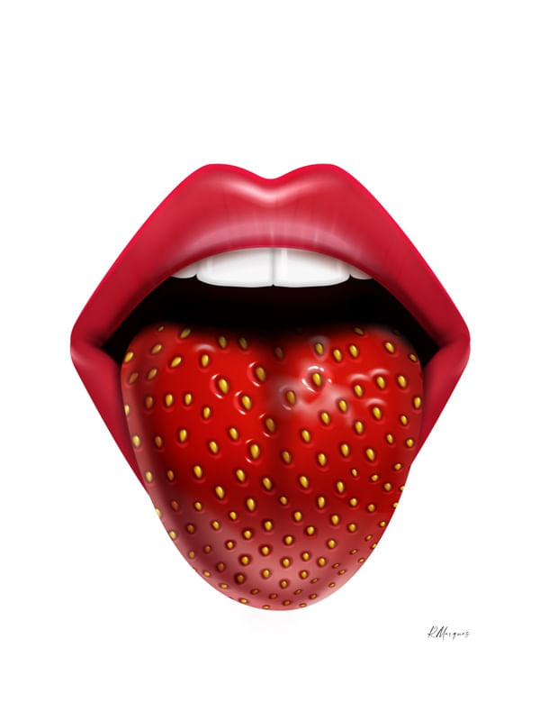 STRAMBERRY MOUTH - WHITE