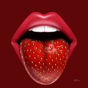 STRAMBERRY MOUTH - RED QUADRADO