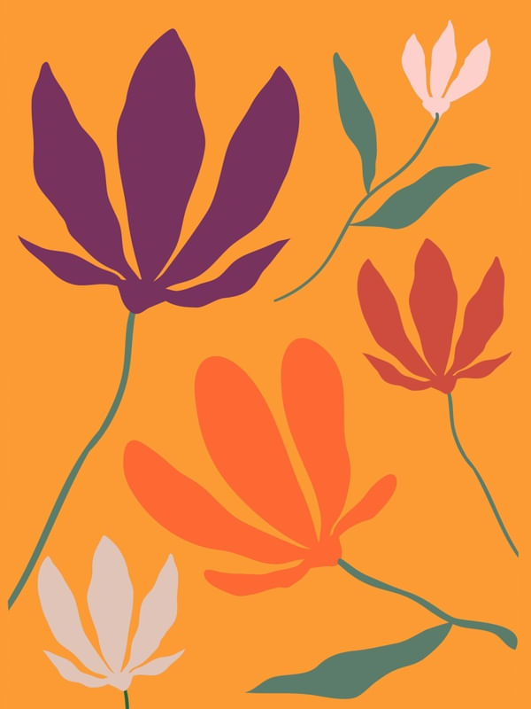 MINIMAL ABSTRACT FLOWERS 6
