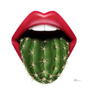 CACTO MOUTH - WHITE QUADRADO
