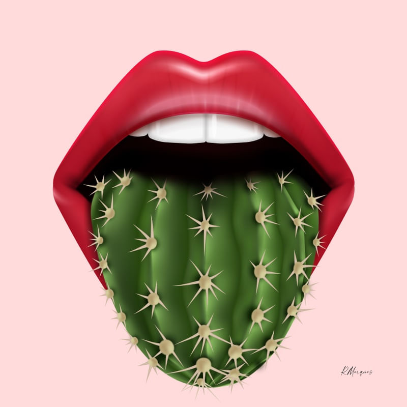 CACTO MOUTH - PINK QUADRADO