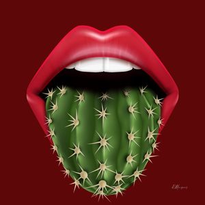 CACTO MOUTH - RED QUADRADO