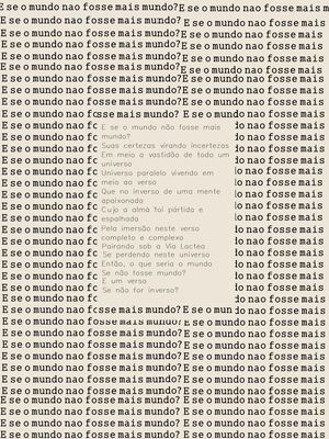 E SE O MUNDO NÃO FOSSE MAIS MUNDO