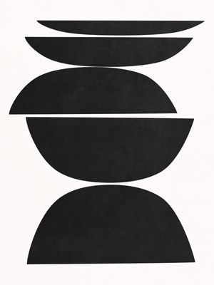 MINIMAL GEOMETIC ART - BLACK AND WHITE 05