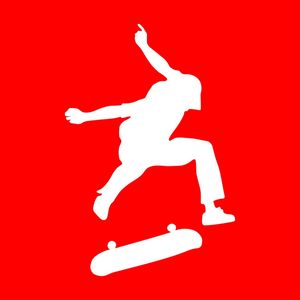 SKATE SILHUETA VERMELHO _ LP