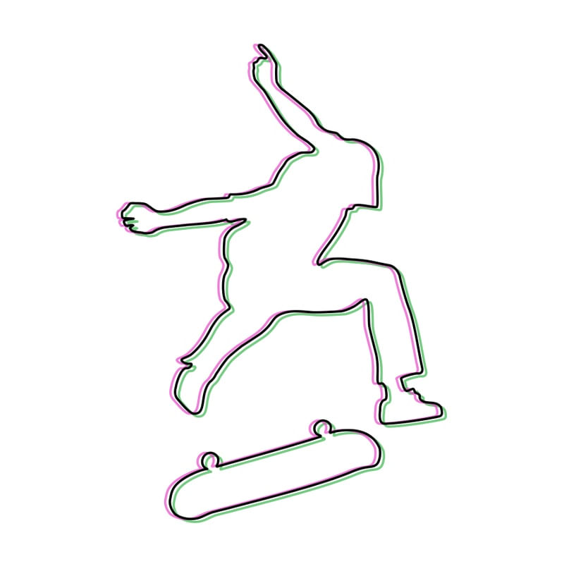 SKATE GLITCH BRANCO _ LP