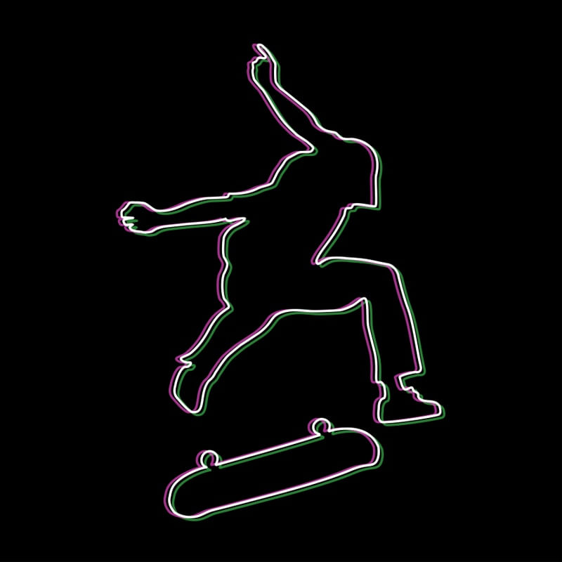 SKATE GLITCH PRETO _ LP