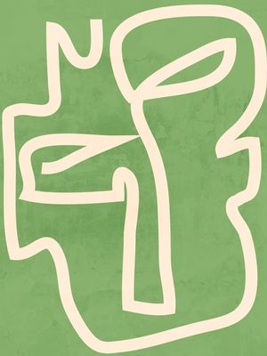 ABSTRACT LINE ART FACE 3