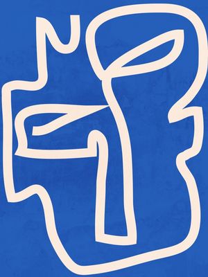 ABSTRACT LINE ART FACE 4