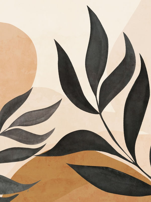 ABSTRACT ART TROPICAL LEAVES 57