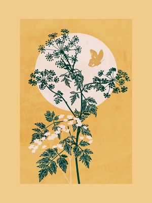MINIMAL ABSTRACT ART LANDSCAPE PLANT 8