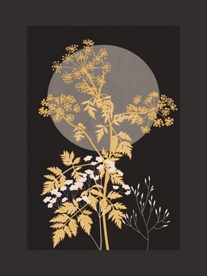 MINIMAL ABSTRACT ART LANDSCAPE PLANT 3
