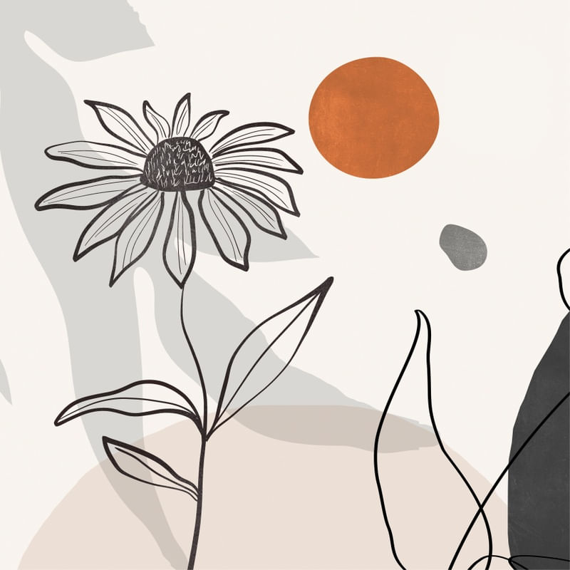 ABSTRACT ART /MINIMAL FLOWER