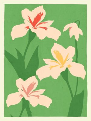 MINIMAL ABSTRACT ART LANDSCAPE FLOWERS 5