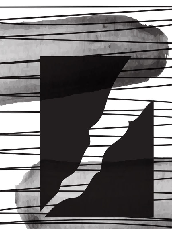 ABSTRATO PRETO LINHAS