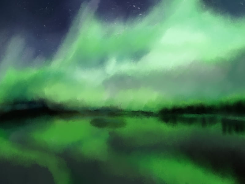 AURORA BOREAL VERDE