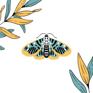 BORBOLETA VERDE E AMARELA
