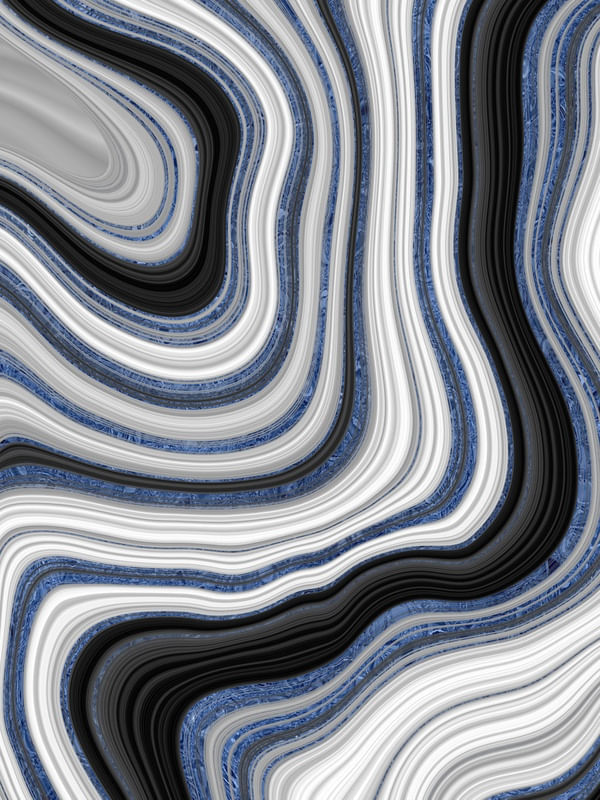 AGATA BLACK, WHITE AND BLUE - 03B2