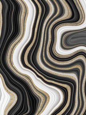 AGATA BLACK, WHITE AND GOLD - 03A2