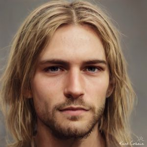 KURT COBAIN POR LARXEL