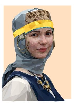 MULHER MEDIEVAL DO FOLCLORE RUSSO