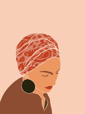 MULHER DE TURBANTE MINIMALISTA II