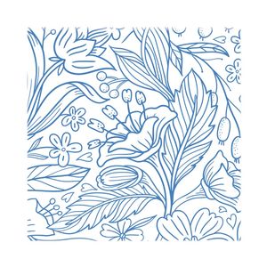 DRAWING BLUE FLOWERS